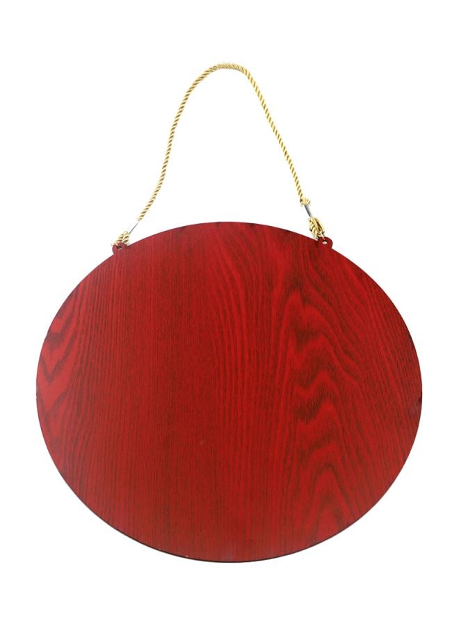Round Pendant Hanging Ornament Brown/ Red - Image 2