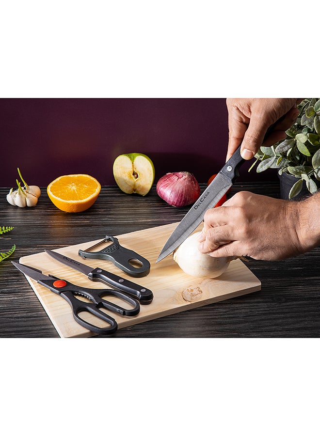 DELCASA - Cutting Board With Knife Set Multicolour - Image 1