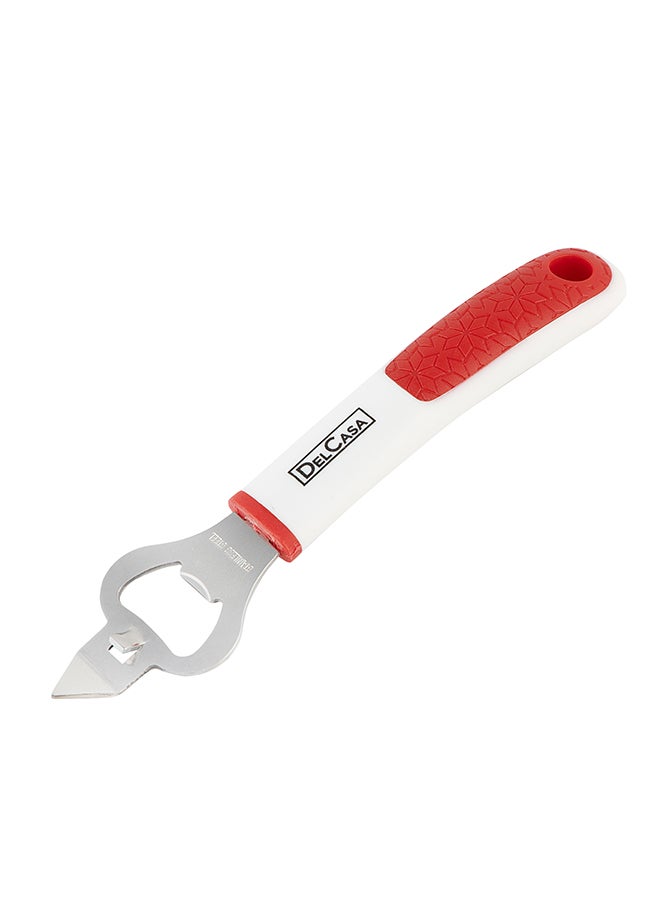 DELCASA Bottle Opener Red/White/Silver 5cm  - Image 2