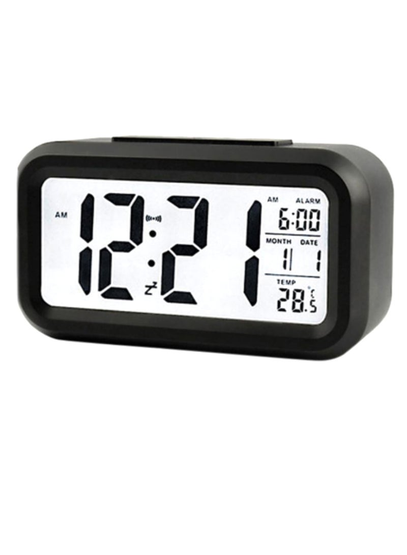 MEGGO Digital Alarm Clock Black/White
