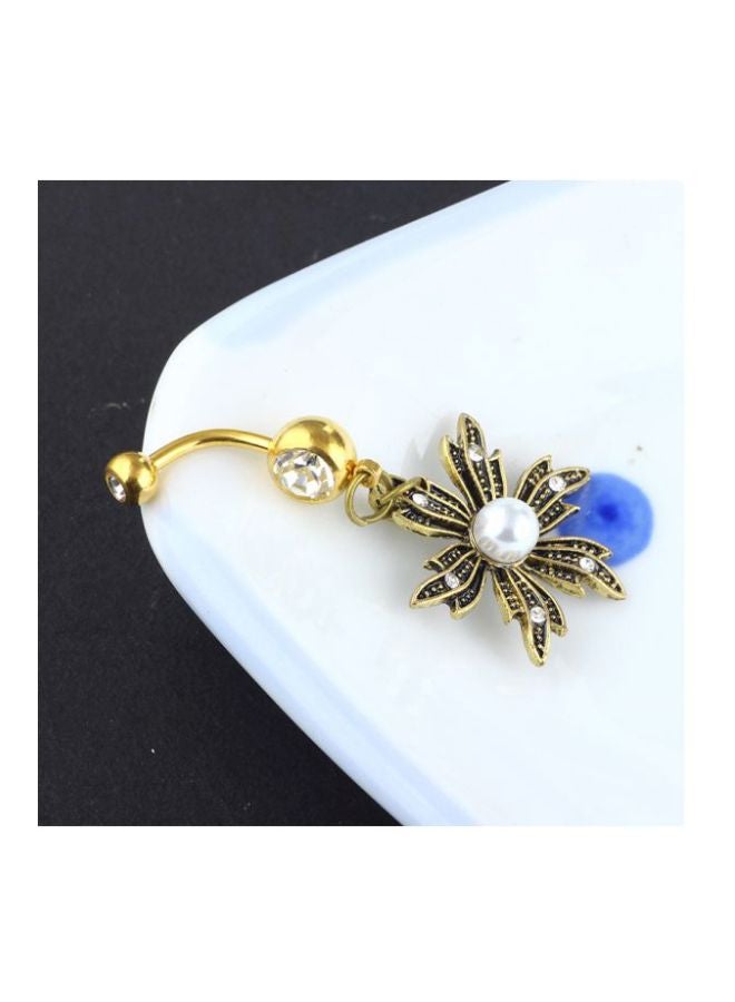 Generic - 2-Piece Leaf Belly Navel Button Ring - Image 1