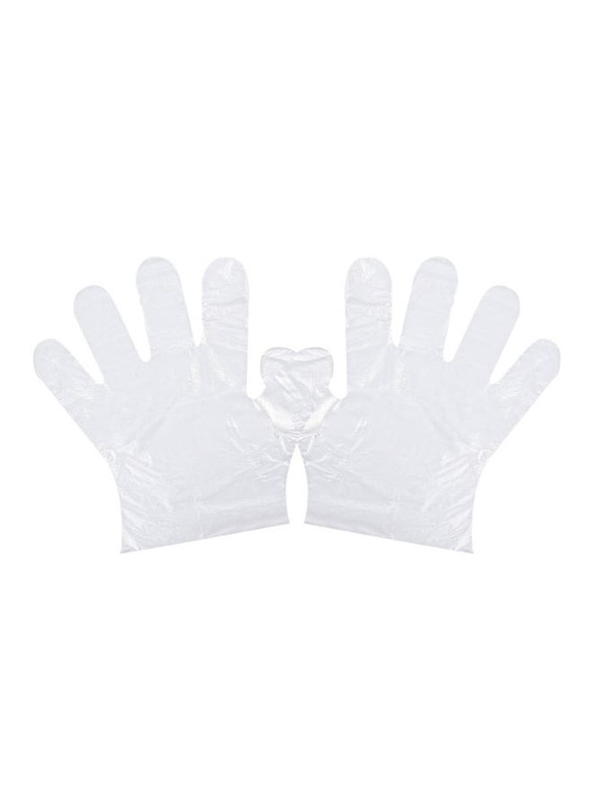 100-Piece Disposable Gloves Clear 20x4x10centimeter - Image 1