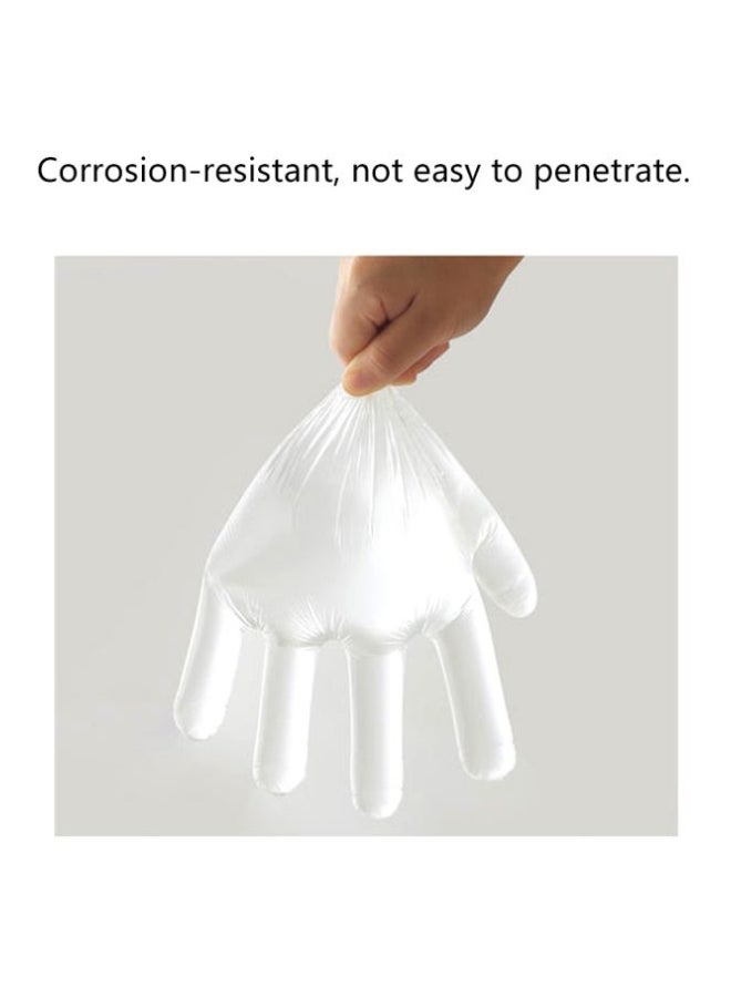 100-Piece Disposable Gloves Clear 20x4x10centimeter - Image 2