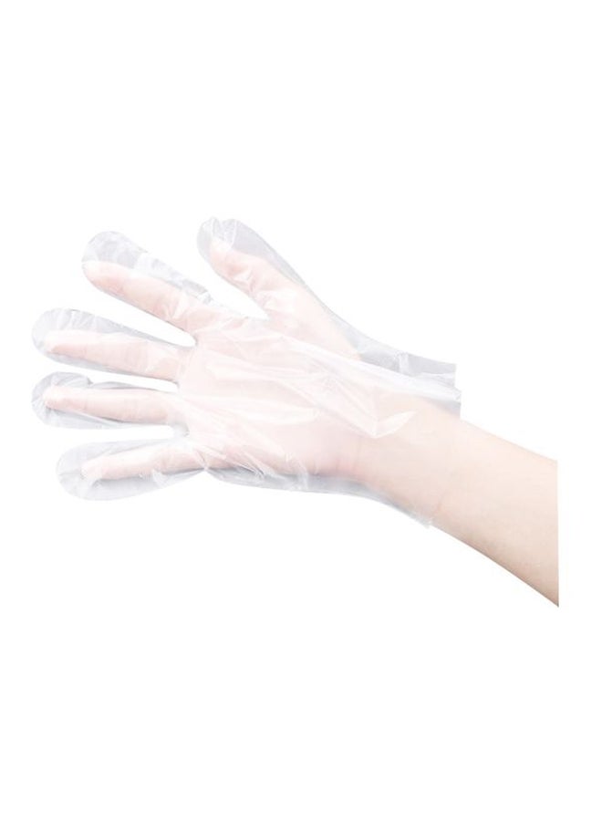 100-Piece Disposable Gloves Clear 20x4x10centimeter - Image 3