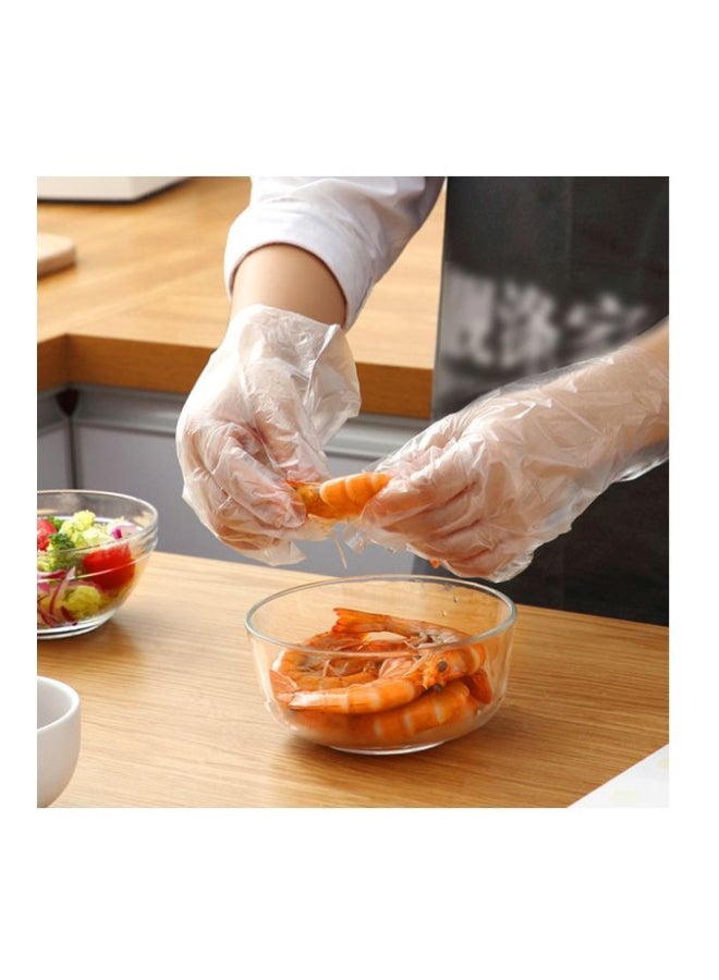 100-Piece Disposable Gloves Clear 20x4x10centimeter - Image 4