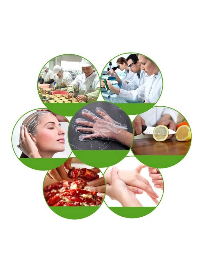100-Piece Disposable Gloves Clear 20x4x10centimeter - Image 5
