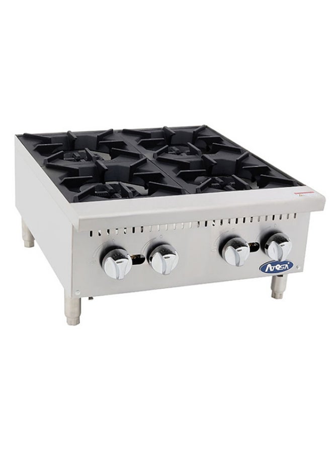 ATOSA - 4-Burner Table Top Gas Grill Silver - Image 1