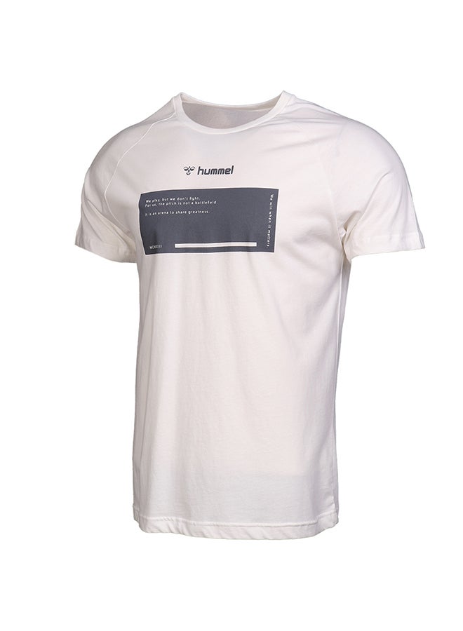 Hummel Akman T-Shirt Ecru  - Image 3
