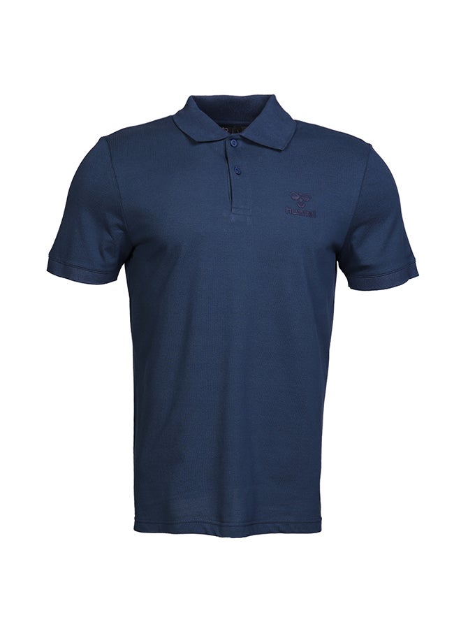 Hummel Lenard Short Sleeve Polo Navy  - Image 1