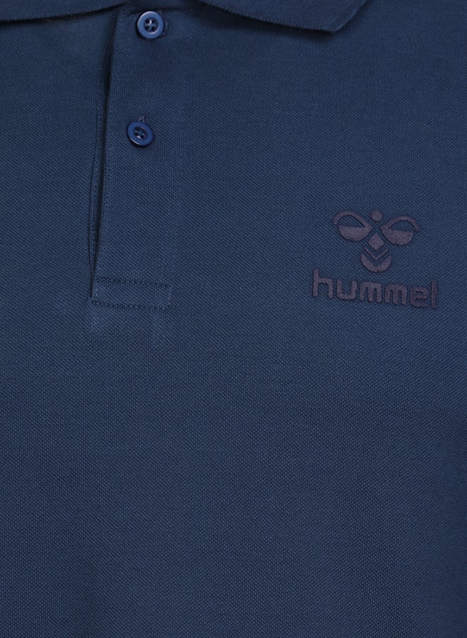 Hummel Lenard Short Sleeve Polo Navy  - Image 4
