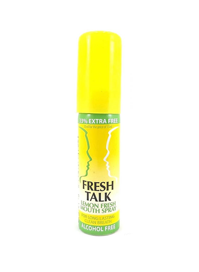 fresh talk - Lemon Fresh Mouth Spray 20ml - Image 1