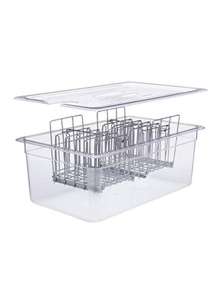 Large Sous Vide Container With Lid Clear/Silver 20.5x8x13inch - v1589828910/N37974901A_1
