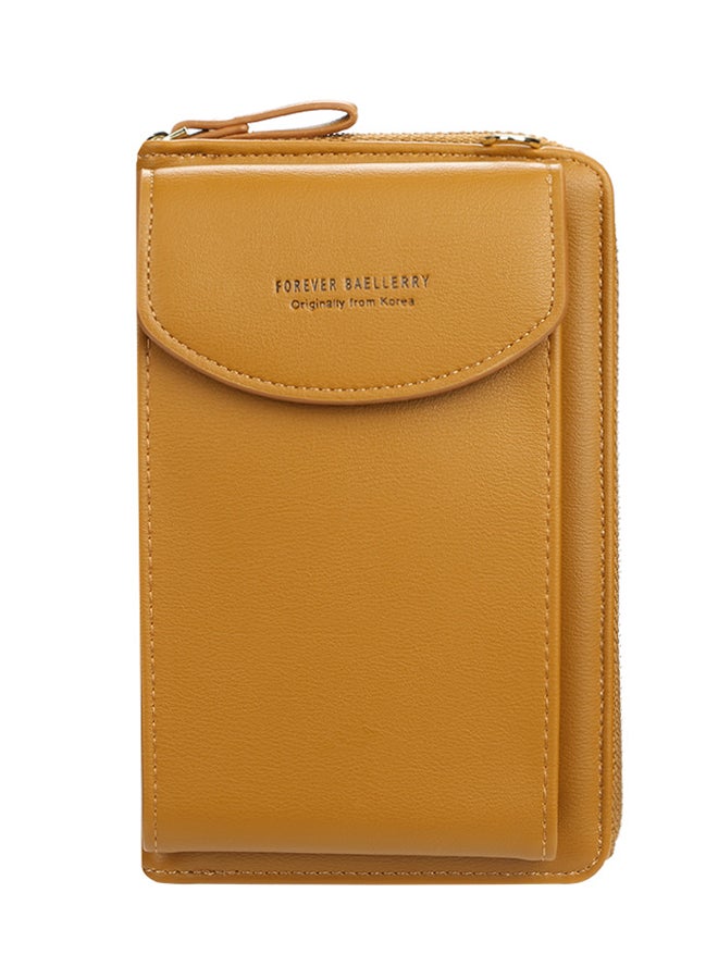 بايلليري محفظة للموبايل من الجلد بني