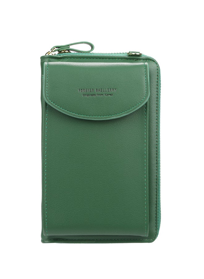 baellerry Leather Mobile Phone Wallet 18x11x4.8cm Green