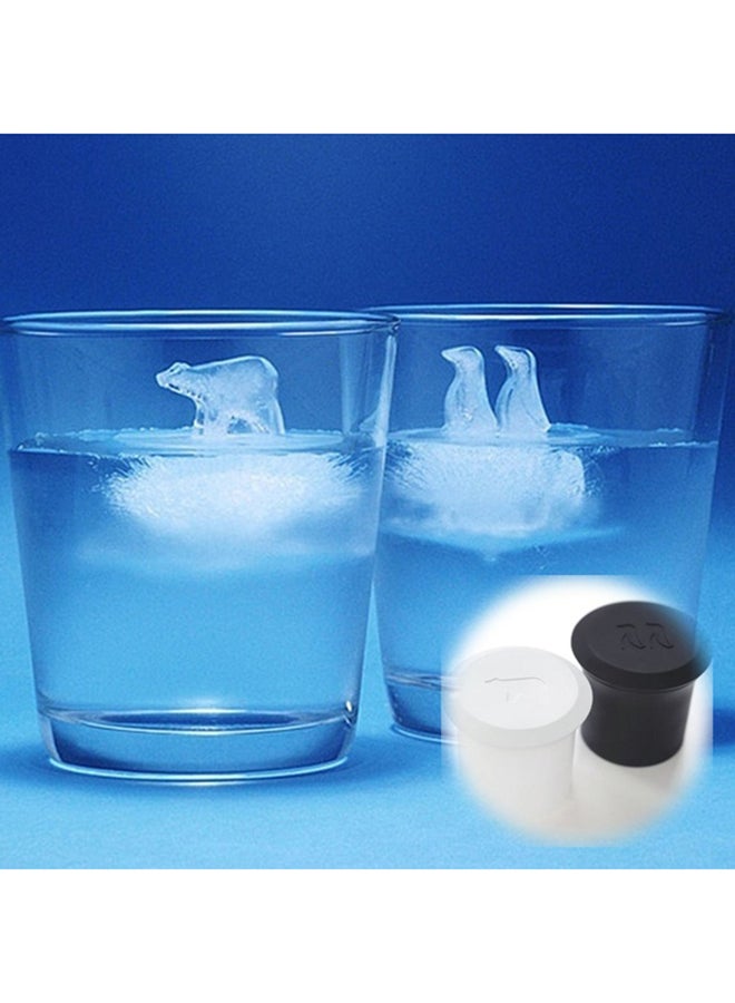 Generic - Penguin Polar Bear Ice Cube Mold Black/White - Image 1
