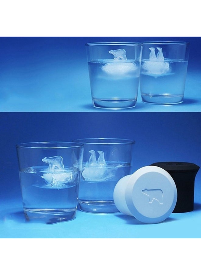 Generic - Penguin Polar Bear Ice Cube Mold Black/White - Image 1