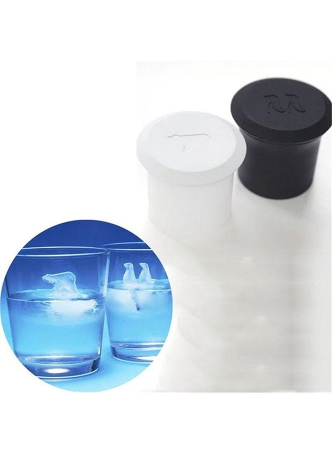 Generic - Penguin Polar Bear Ice Cube Mold Black/White - Image 1