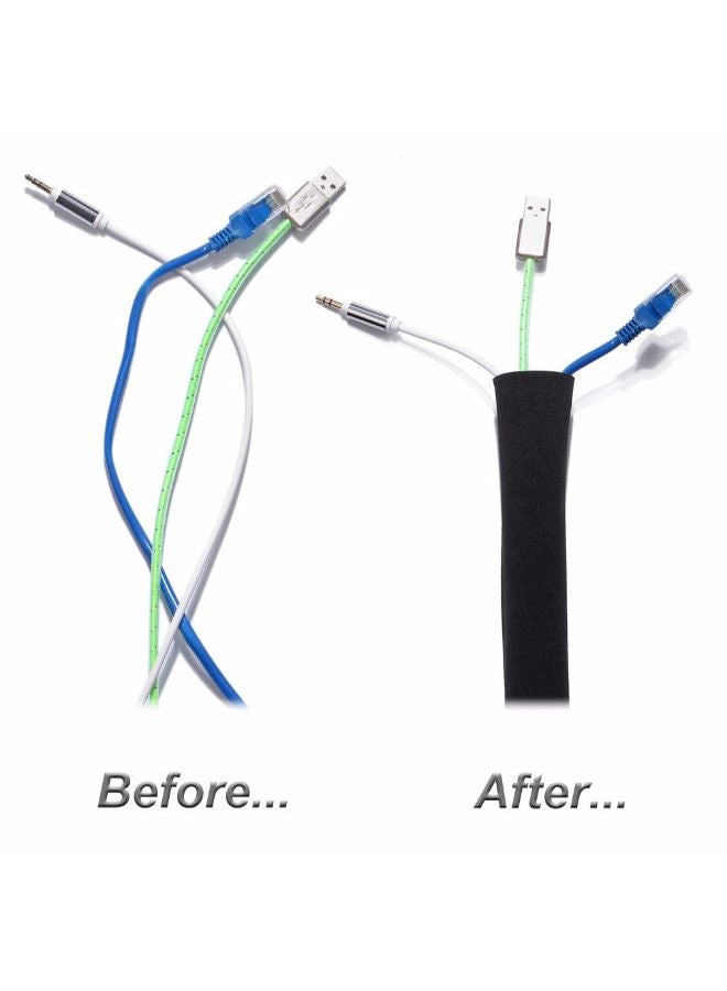 Reversible Cable Concealer Protector Black 50cm - Image 3