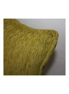 REGAL IN HOUSE Chenille Floor Cushion Fabric Green 60x60cm  - Image 2