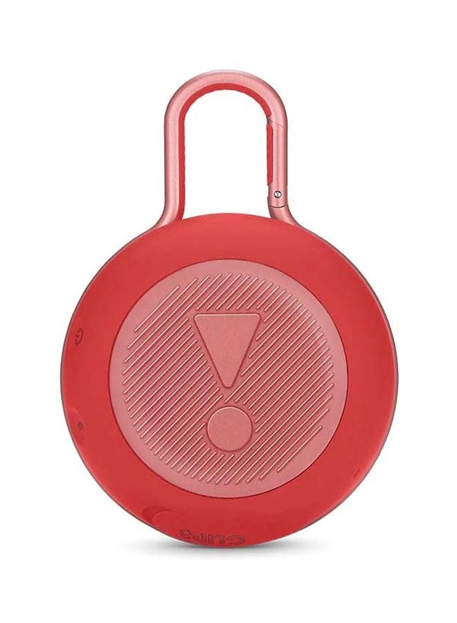 جي بي إل مكبر صوت كليب 3 محمول ويعمل بالبلوتوث أحمر - Image 2