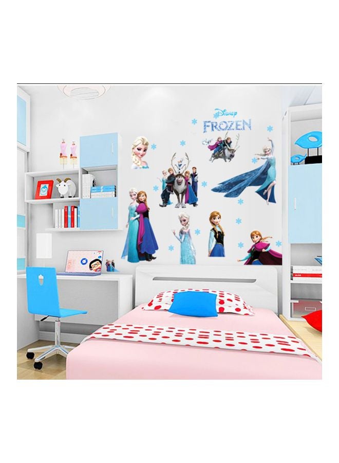 Frozen Princess Removable Wall Stickers Blue/Purple/Brown 60x90cm  - Image 3