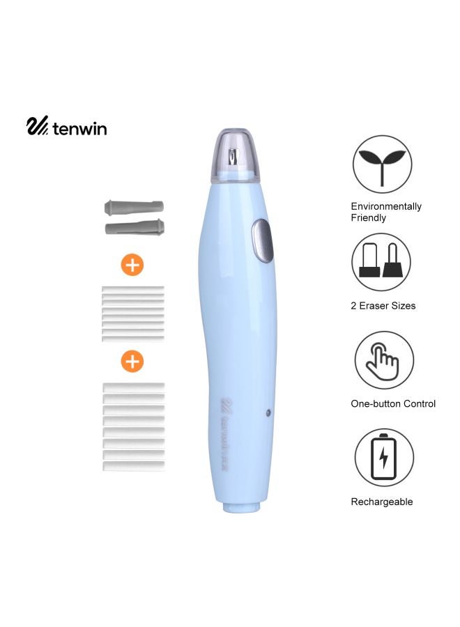 tenwin 20-Piece Electric Eraser Kit Blue  - Image 3