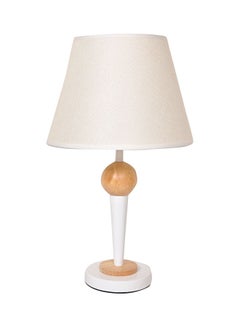 Luxurious Table Lamp With Dome Beige/White/Brown 14x14x36cm