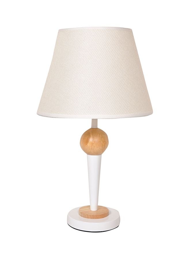 Generic - Luxurious Table Lamp With Dome Beige/White/Brown 14x14x36cm - Image 1
