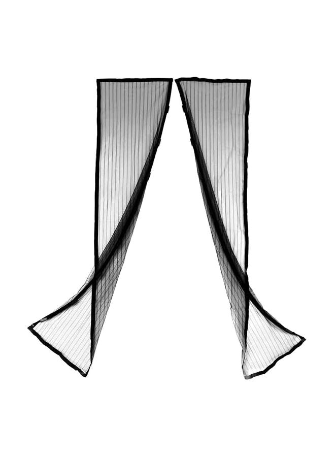 Magic Mesh Magnetic Fly Screen Door Mesh Black 210 x 49.5centimeter  - Image 2