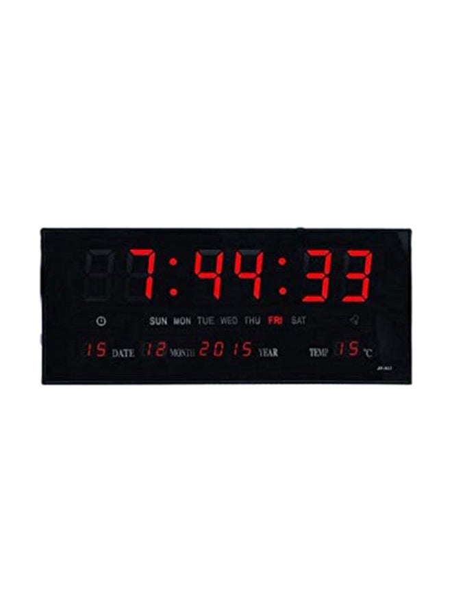 Generic LED Digital Wall Clock Black 50 x 19cm 