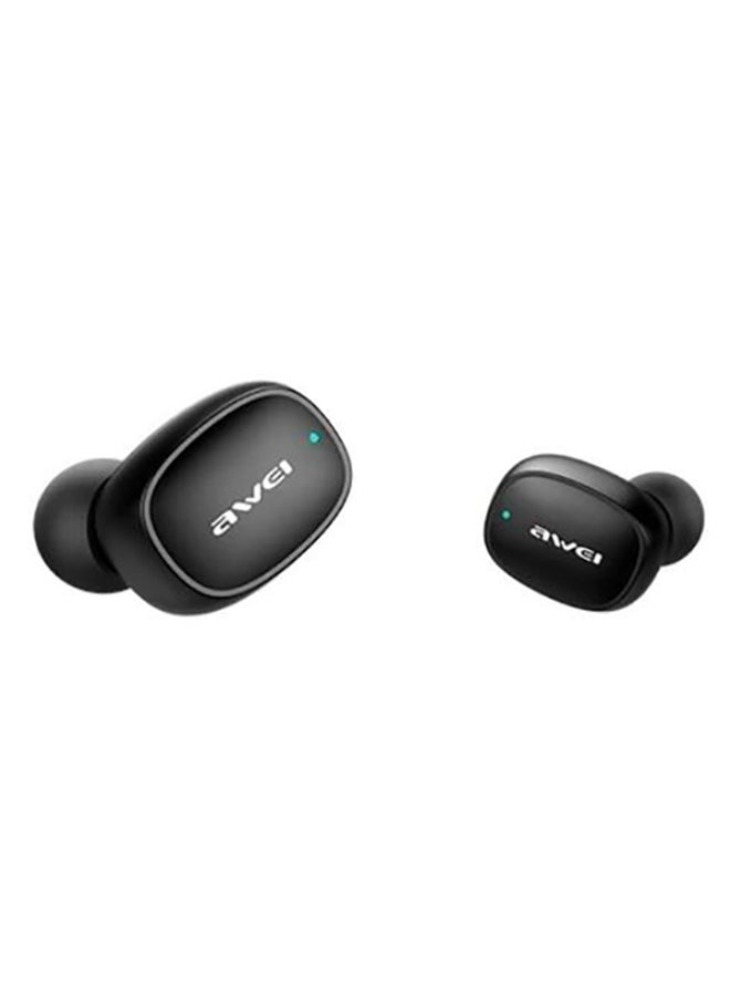 Awei - TWS Bluetooth Wireless Earbuds With Charging Case Black - Image 1