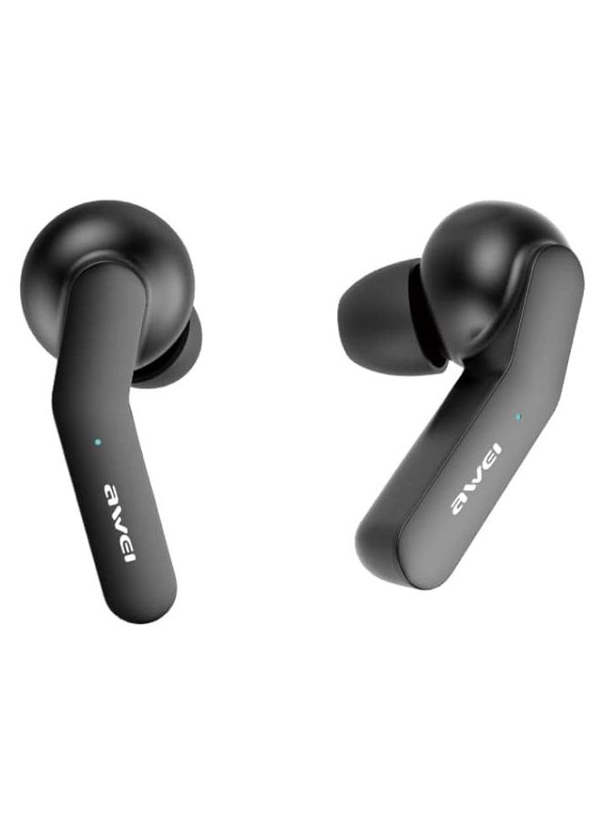 Awei TWS Bluetooth Wireless Earbuds With Charging Case Black - Image 2