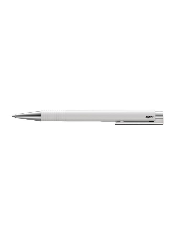 لامي قلم حبر جاف إم بلس مزين بشعار أبيض لامع