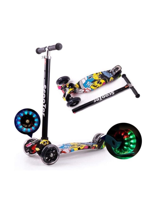 Cool Baby 3-Wheels Light Up Wheels Foldable Handle Kick Scooter Multicolour - Image 2