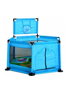 Cool Baby Ball Pit Fence Tent With Basketball Hoop SAJ992BL 126 x 107cm  - Image 2