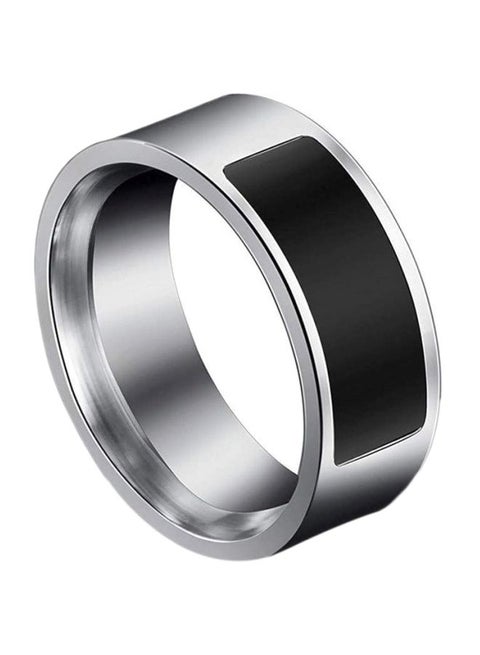 Multifunctional Waterproof Smart Ring Silver/Black