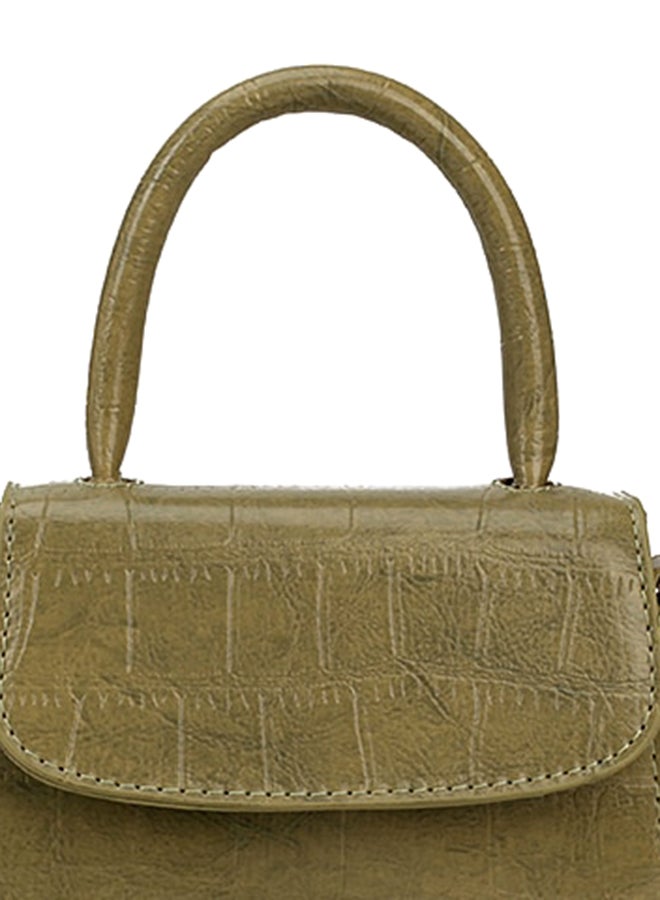 Mini Pattern Style Crossbody Bag Green