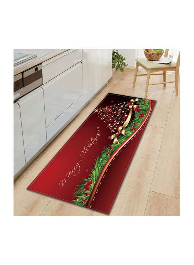 Non-Slip Bath Mat Red/Green/Gold 60x180cm  - Image 1