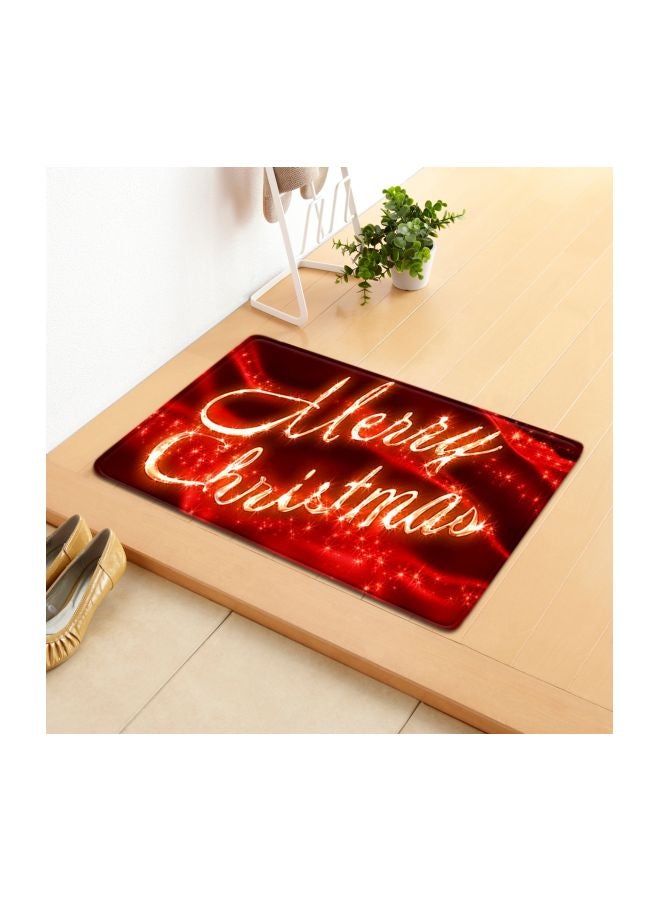 Non-Slip Bath Mat Red/Gold - Image 3