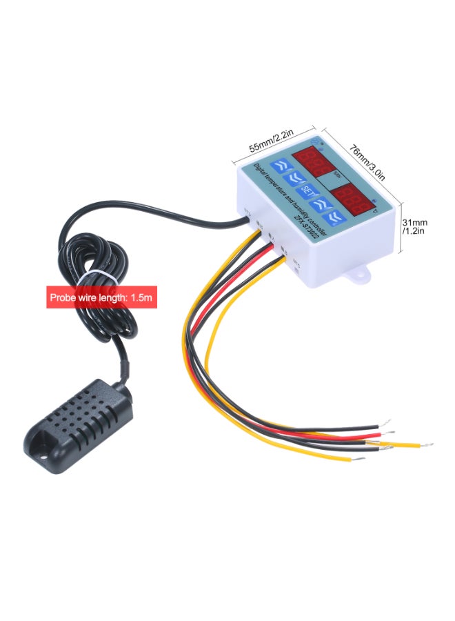 Generic - Digital Temperature And Humidity Controller With LED Display Multicolour - Image 1