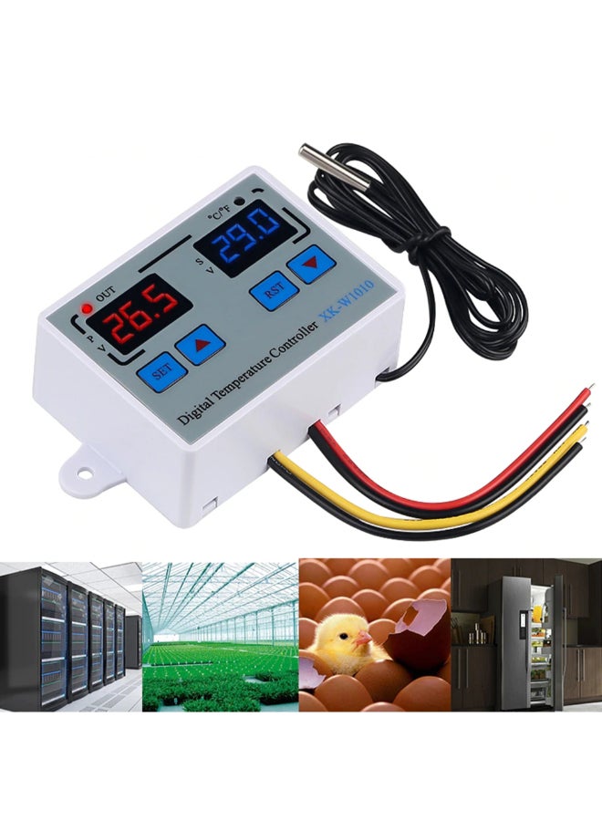 Generic Digital Thermostat C/F Temperature Controller For incubator White  - Image 4