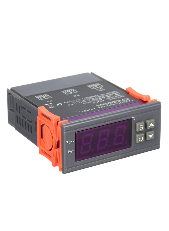 Generic - MH-1210W Intelligent Micro Computer Digital Temperature Controller With Sensor Grey/Orange - Image 1