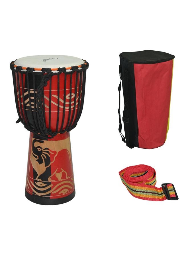Generic Wooden African Drum  - Image 2