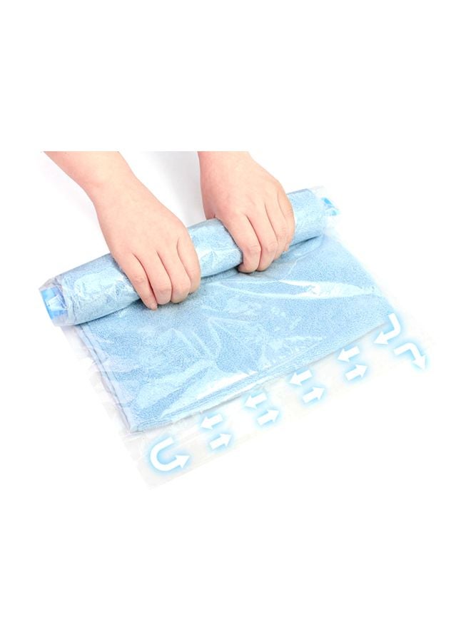 Pack Of 6 Vacuum Storage Bag Blue/Clear 26x3x18cm  - Image 2