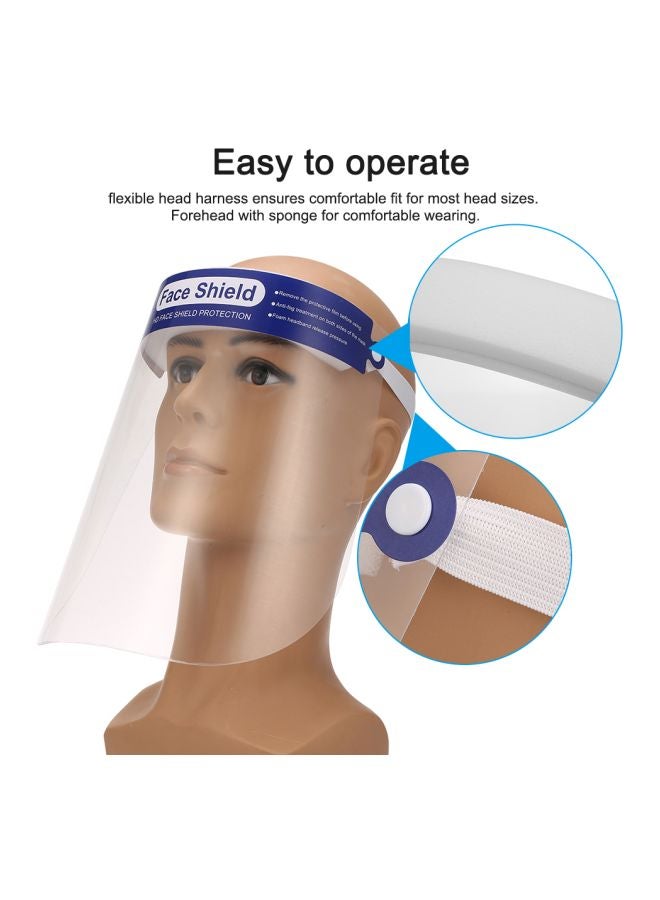 2-Piece Protective Face Shield Set Clear 32x3x22cm - Image 2