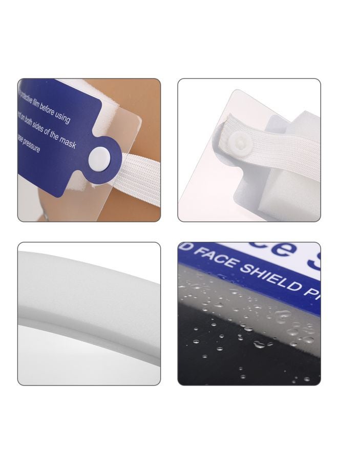 2-Piece Protective Face Shield Set Clear 32x3x22cm - Image 4