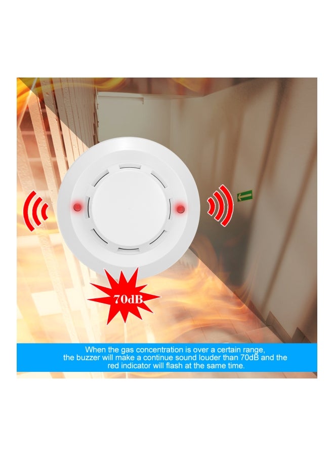Generic - Wired Gas Leak Detector White 11x6x11centimeter - Image 1
