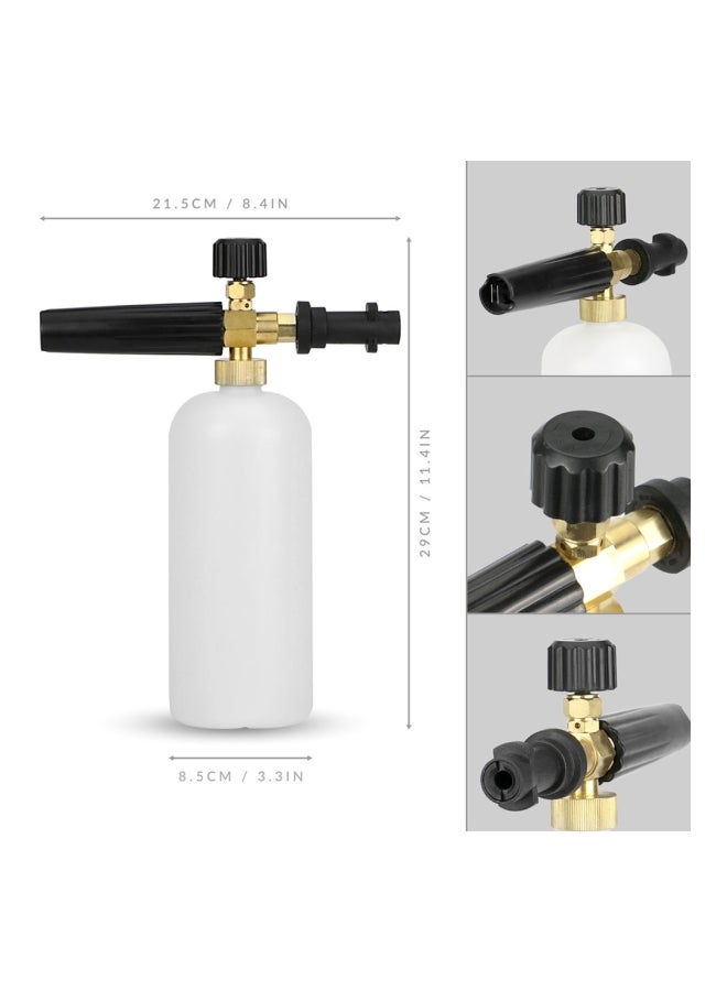 Generic Auto-Pressure Washer White/Black/Gold 22x9x12.5cm  - Image 2