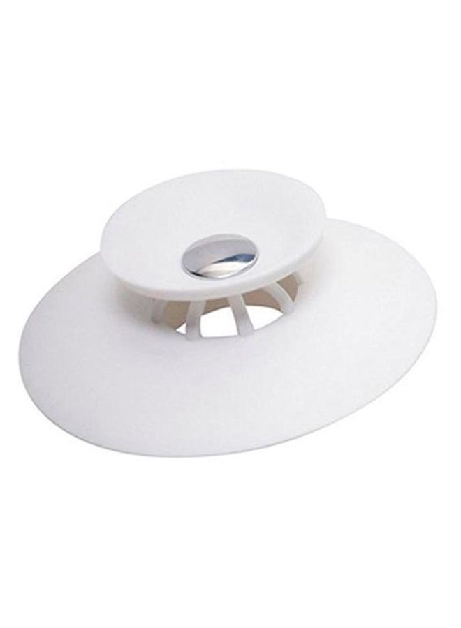 Znworld Non-Slip Flexible Drain Stopper White 10.8cm 