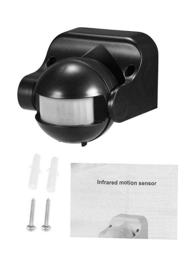 Generic - Infrared Motion Sensor Switch Movement Detector Black 87x62x100mm - Image 1